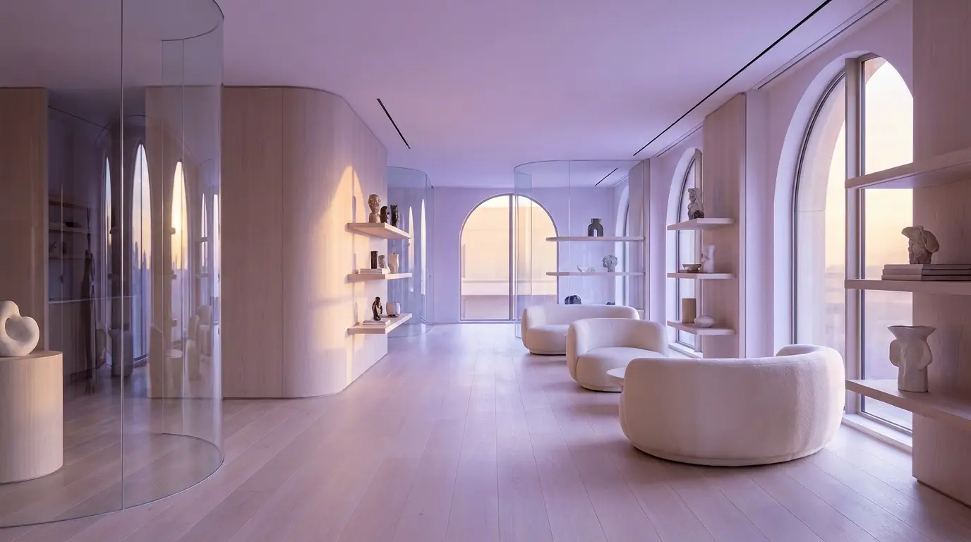 A calm, premium flagship store interior